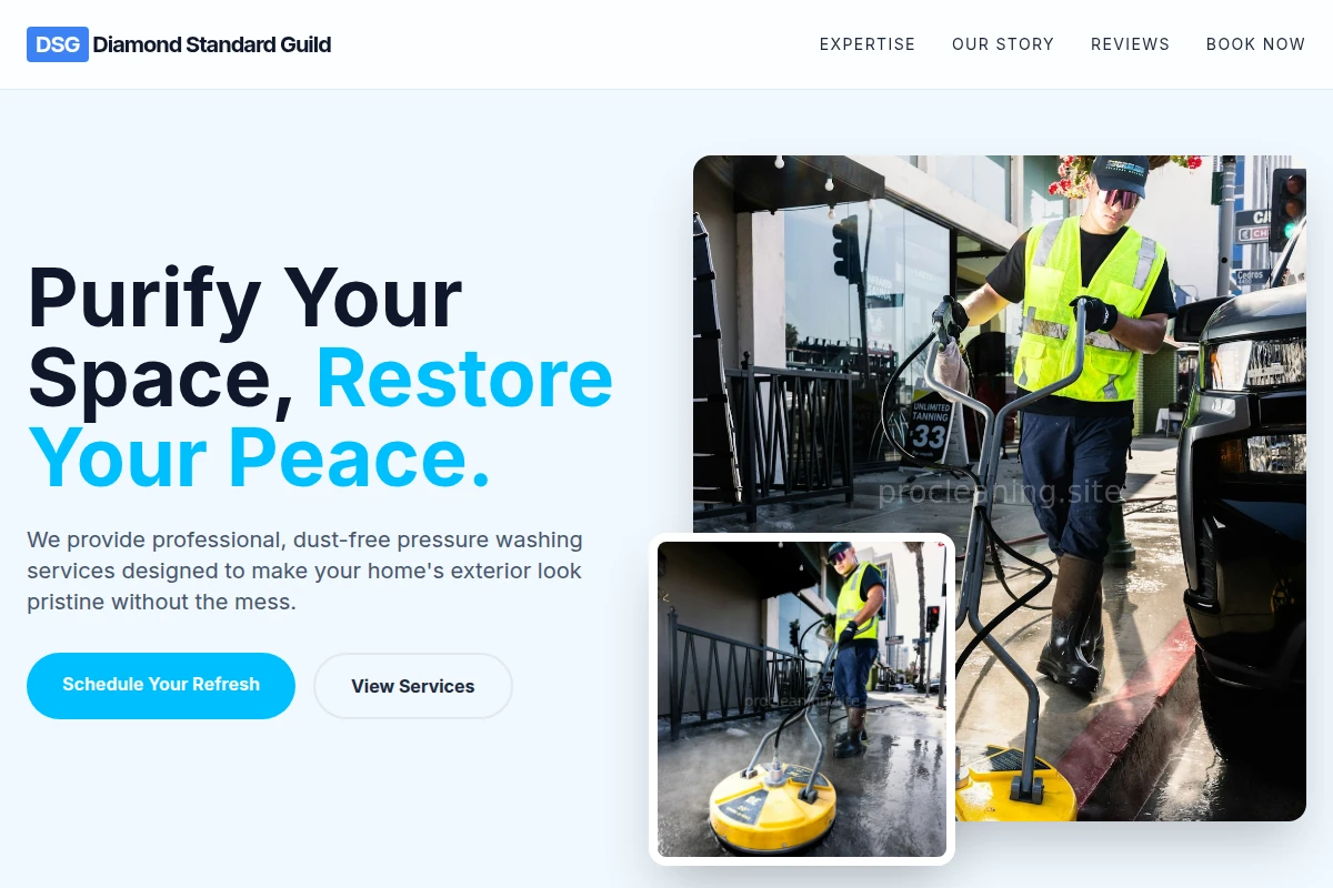 Dust-Free Pressure Washing